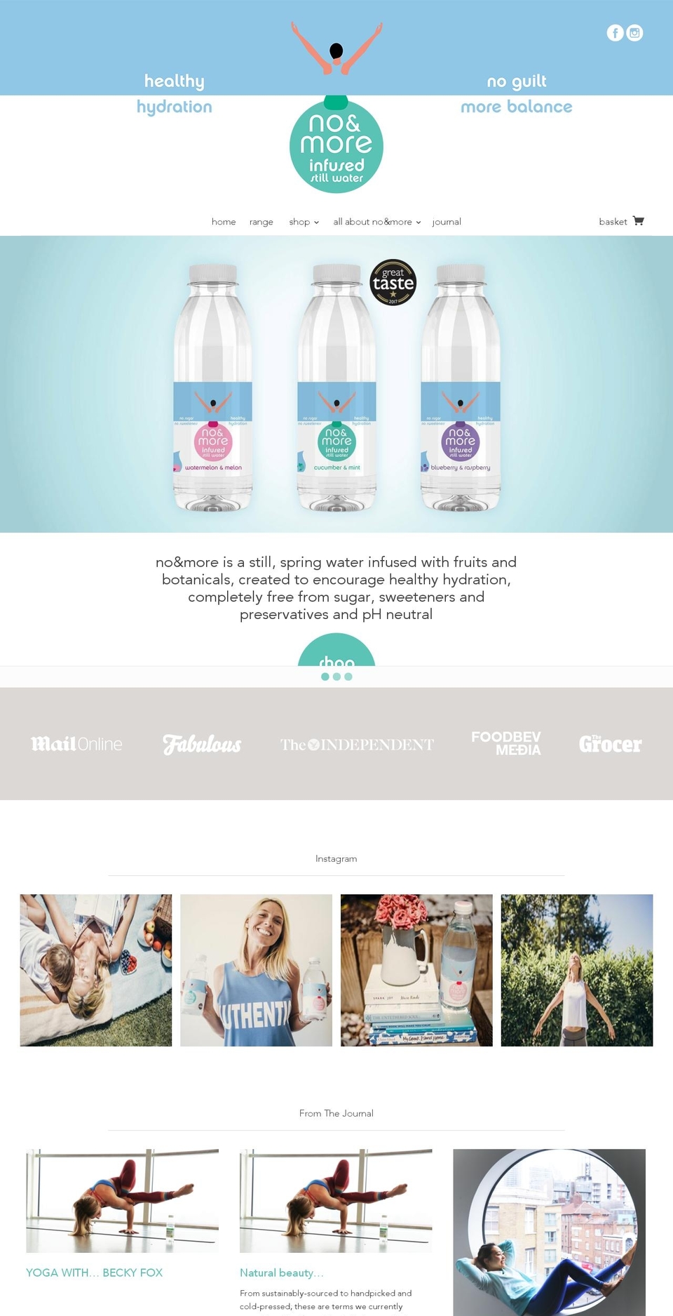 noandmore.com shopify website screenshot