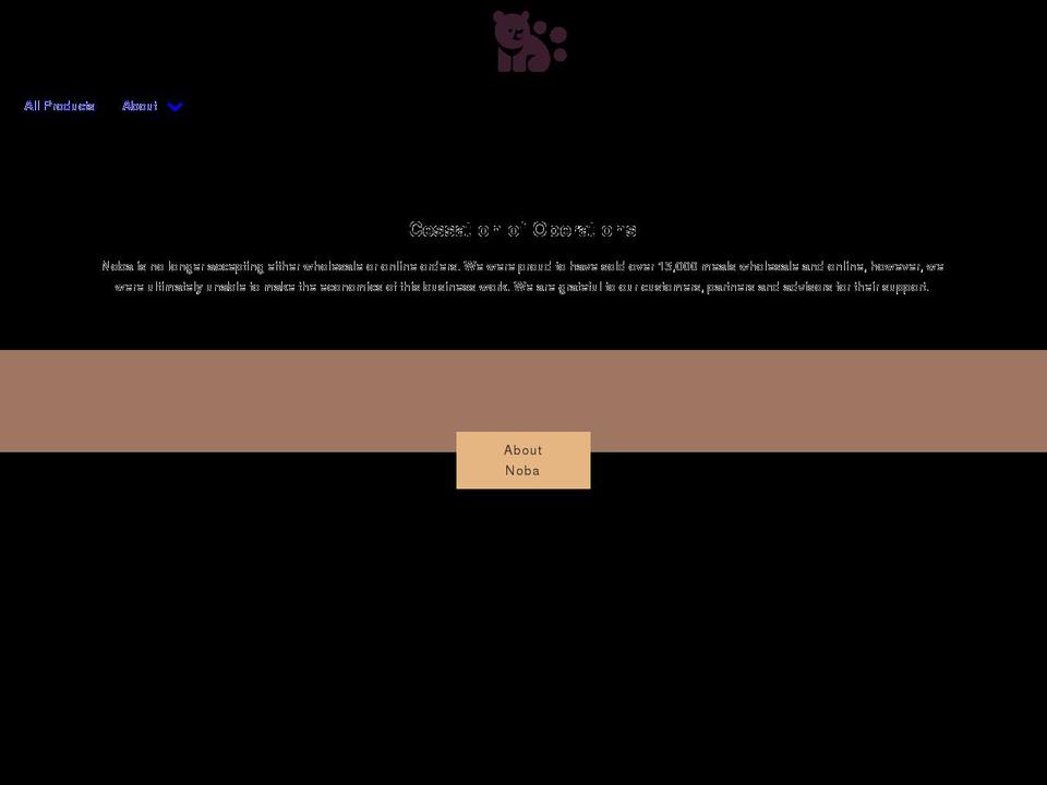 nobafood.com shopify website screenshot