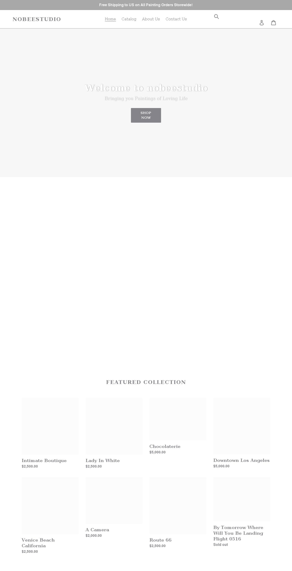 nobeestudio.com shopify website screenshot