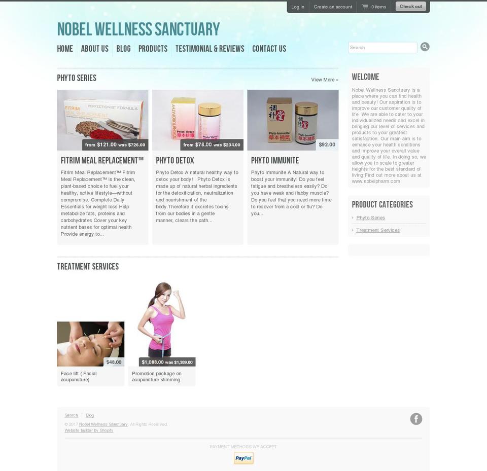 nobelwellness.com shopify website screenshot