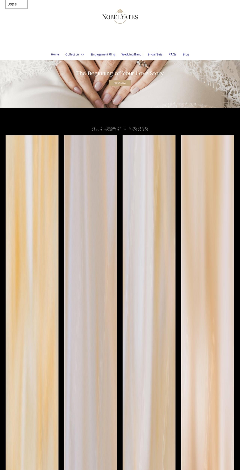 nobelyates.com shopify website screenshot