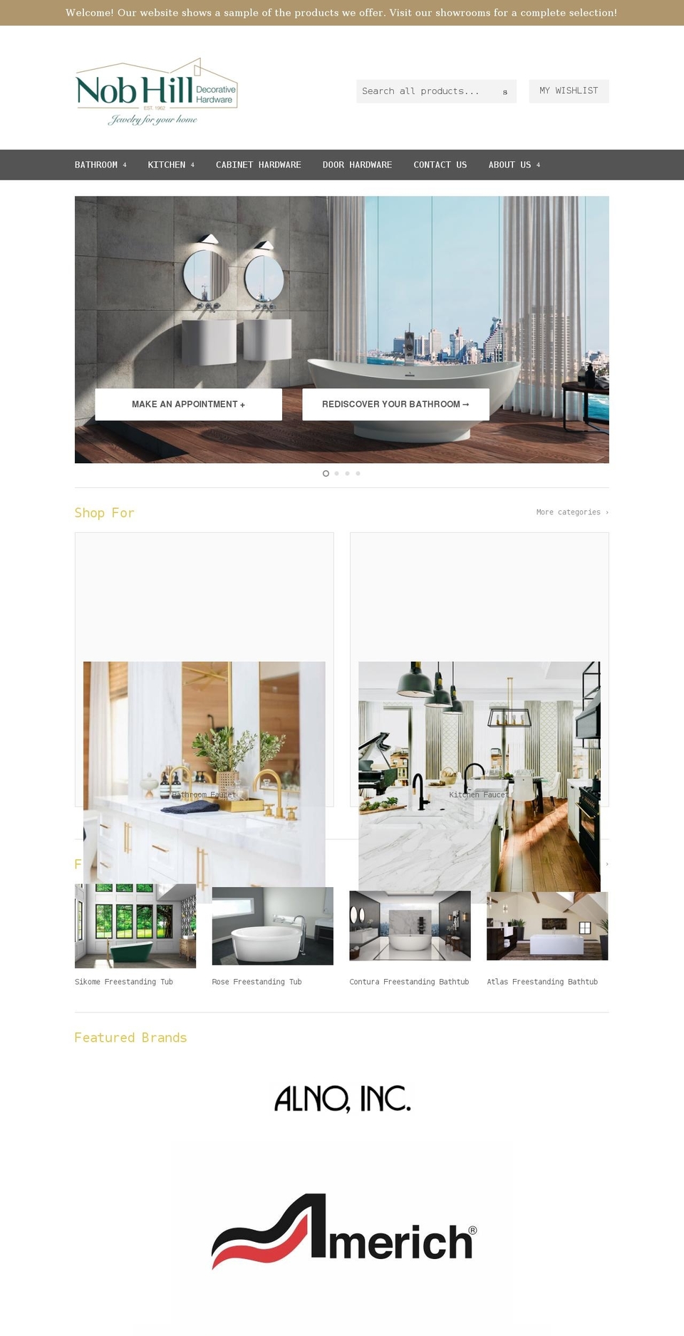 nobhilldh.com shopify website screenshot
