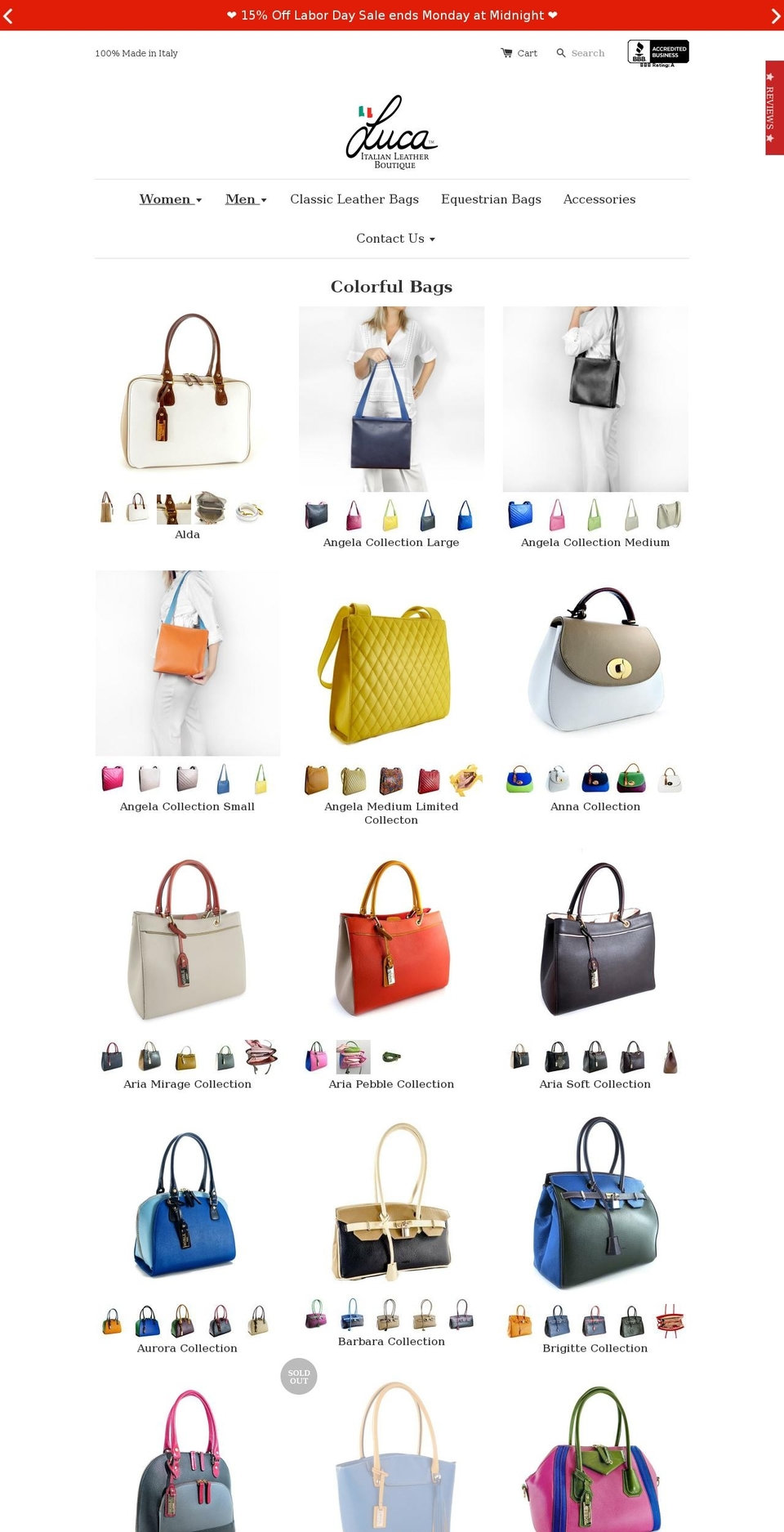 nobileroma.com — Shopify storefront screenshot