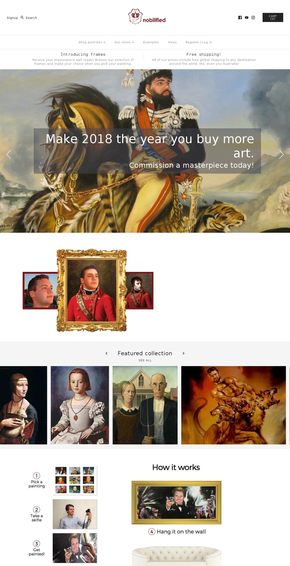 nobilified.com — Shopify storefront screenshot