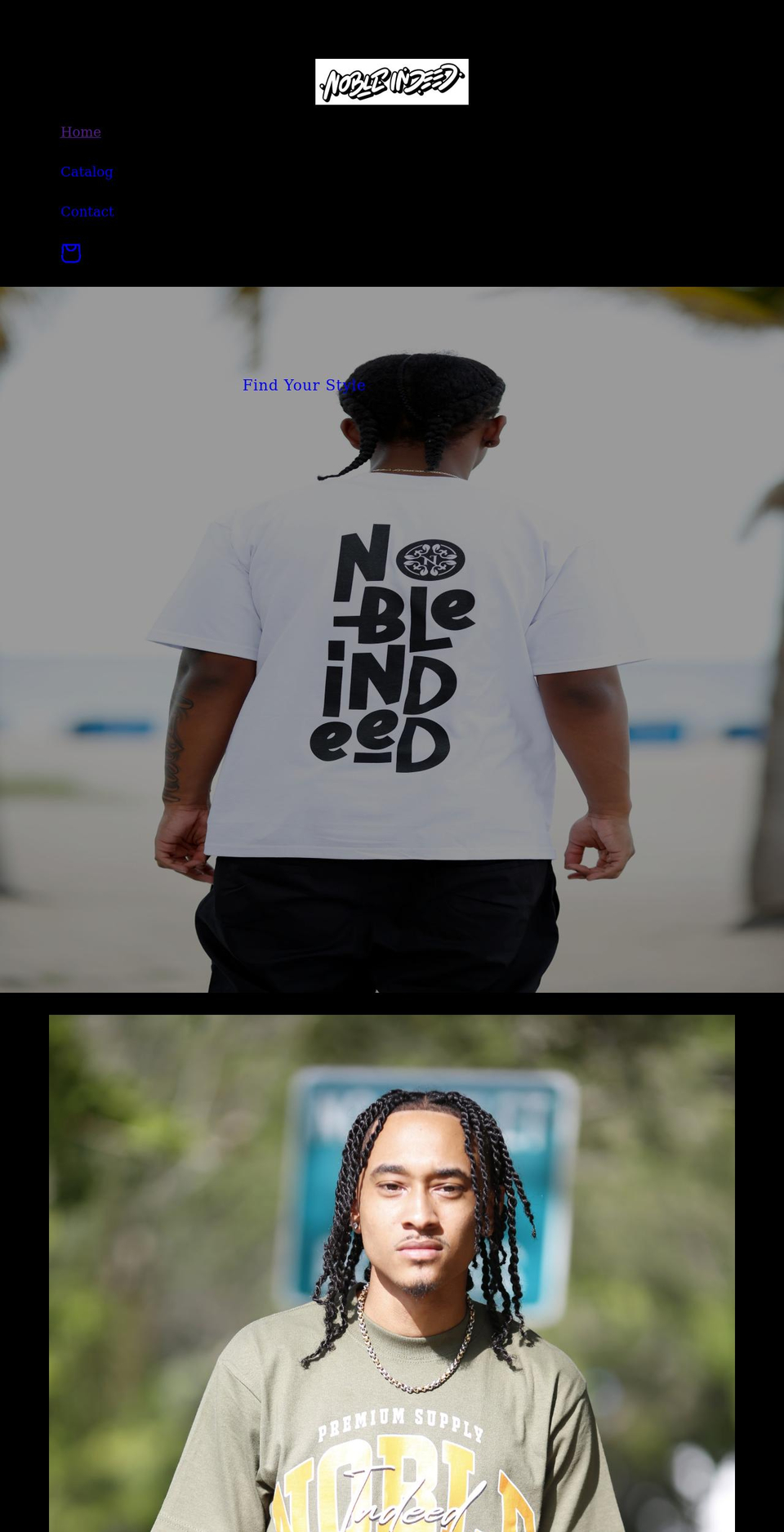 nobleindeed.com shopify website screenshot