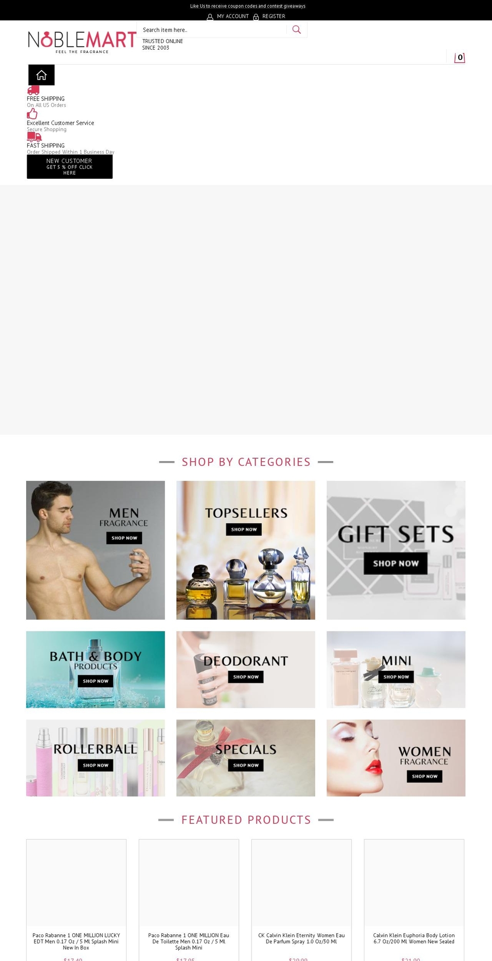 noblemart.net shopify website screenshot