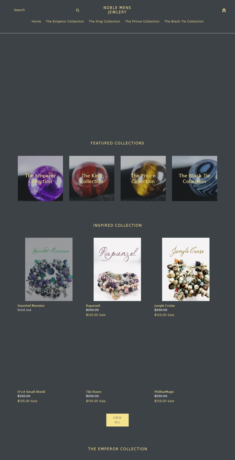 noblemenjewelry.com shopify website screenshot