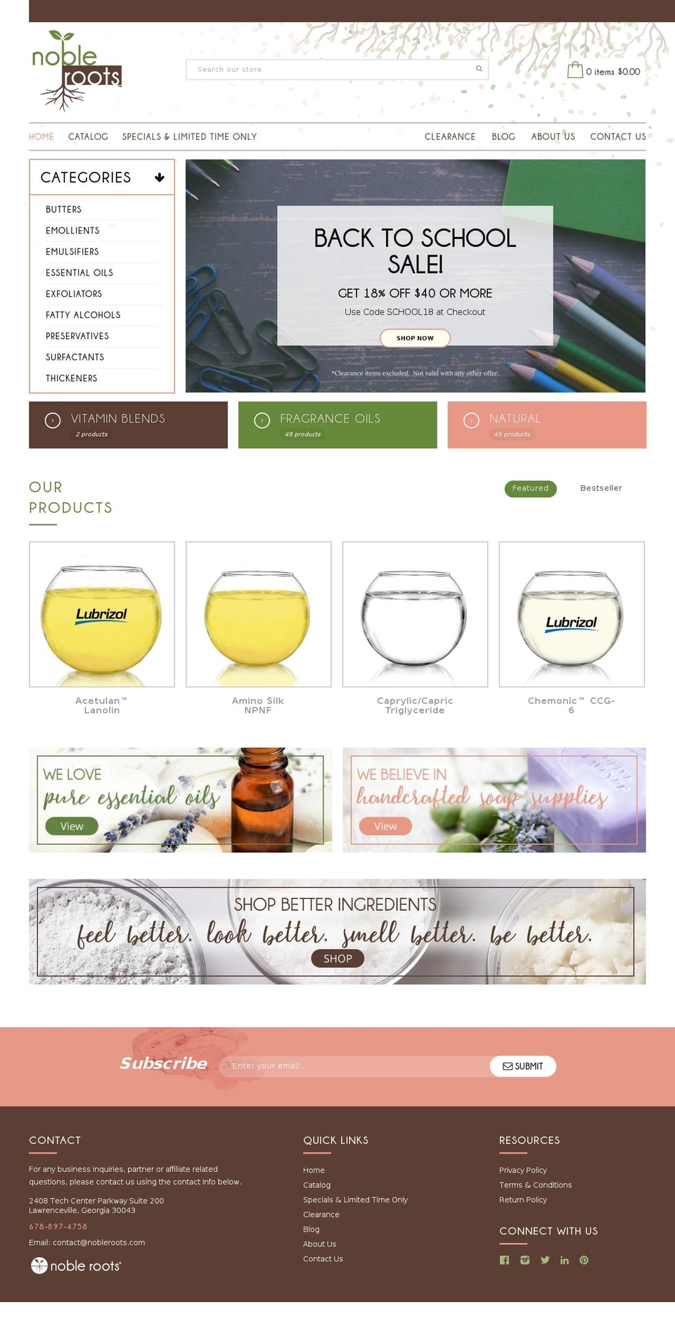 home2 Shopify theme site example nobleroots.com