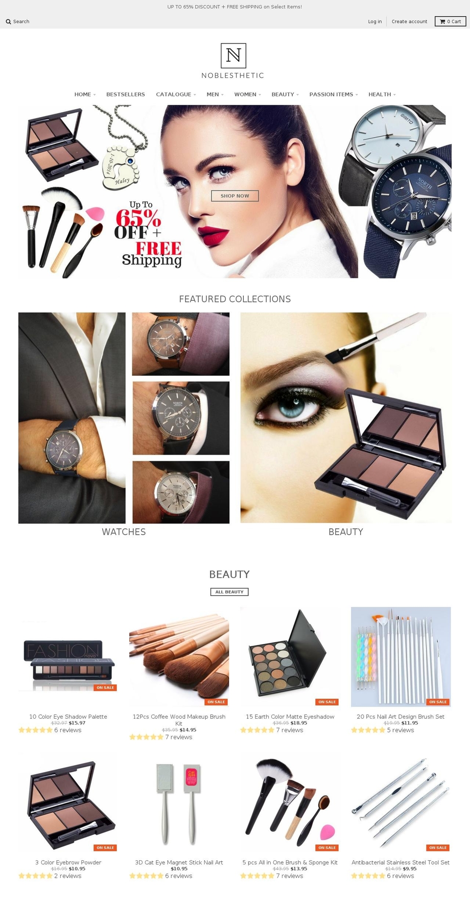 noblesthetic.com — Shopify storefront screenshot