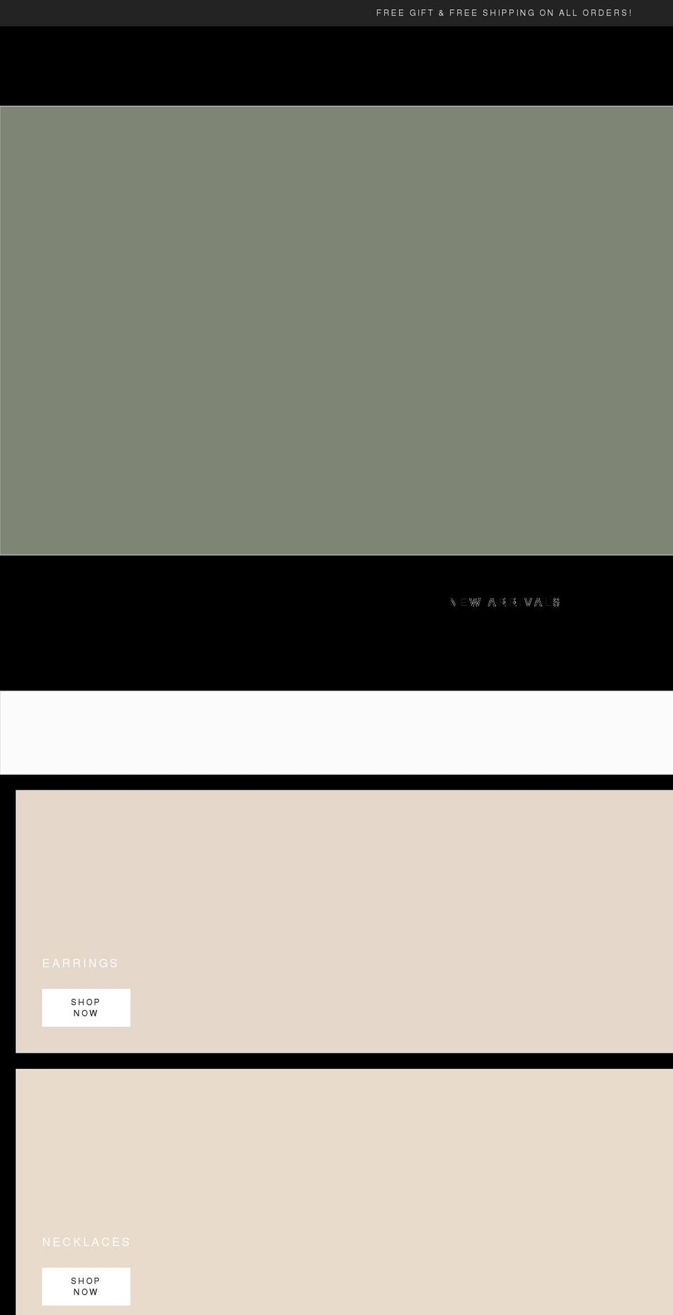 nobrands.jewelry shopify website screenshot