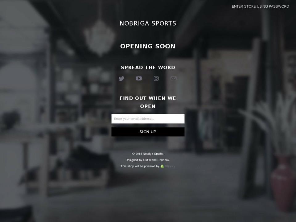 nobrigasports.com shopify website screenshot