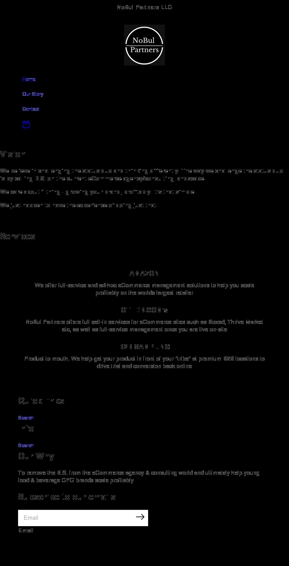 nobulpartners.com shopify website screenshot