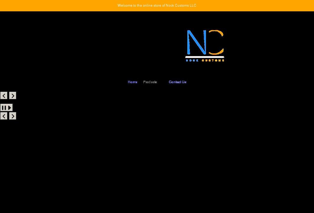 nockcustoms.com shopify website screenshot