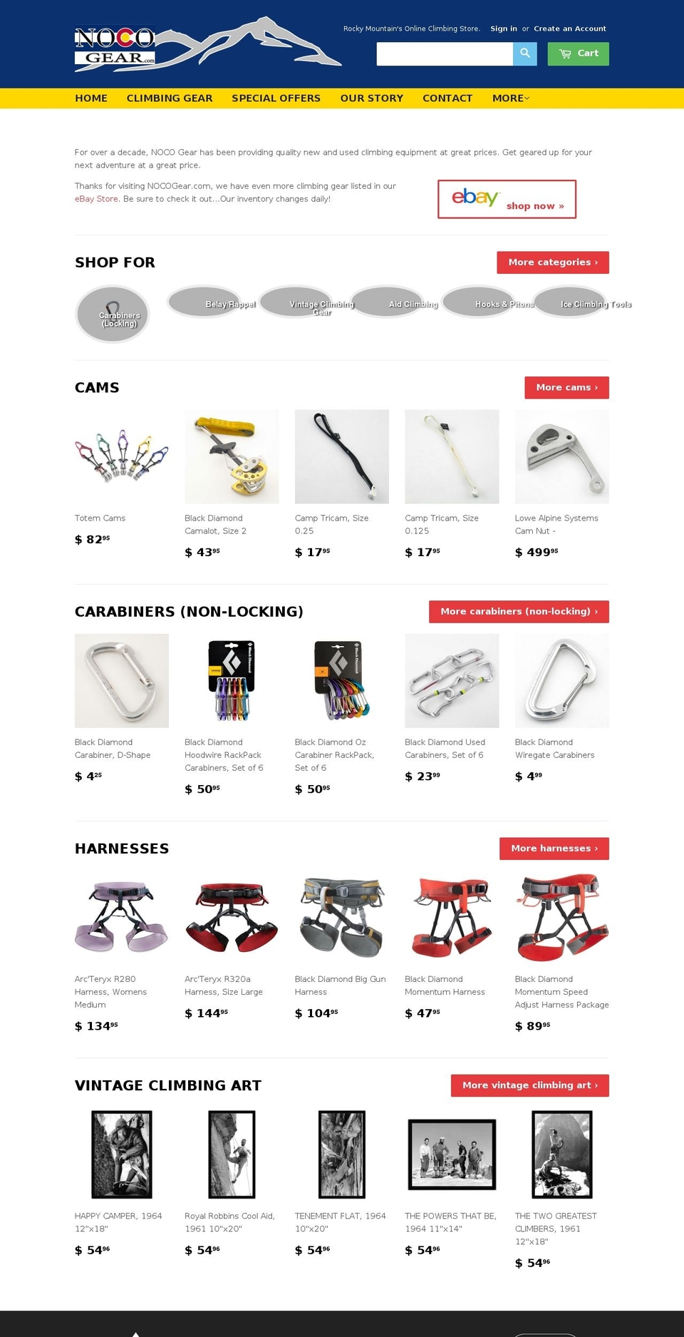 nocogear.com shopify website screenshot