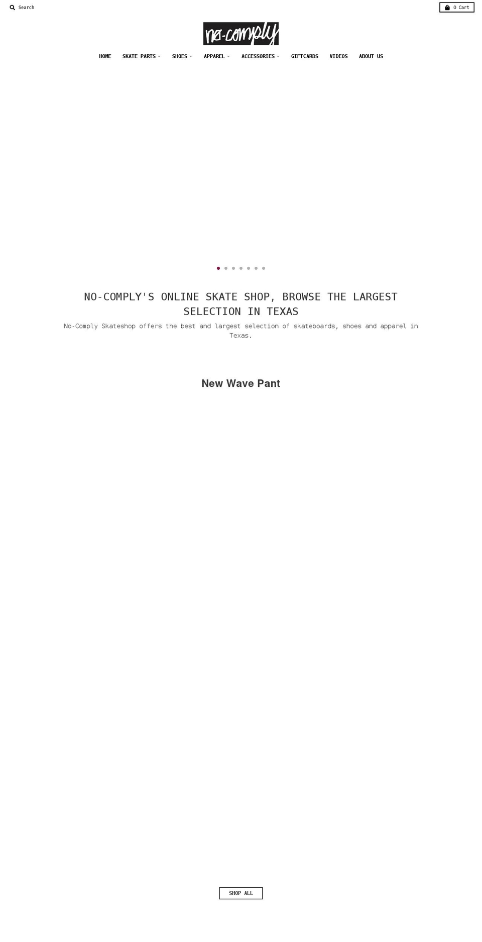 nocomplyatx.com shopify website screenshot