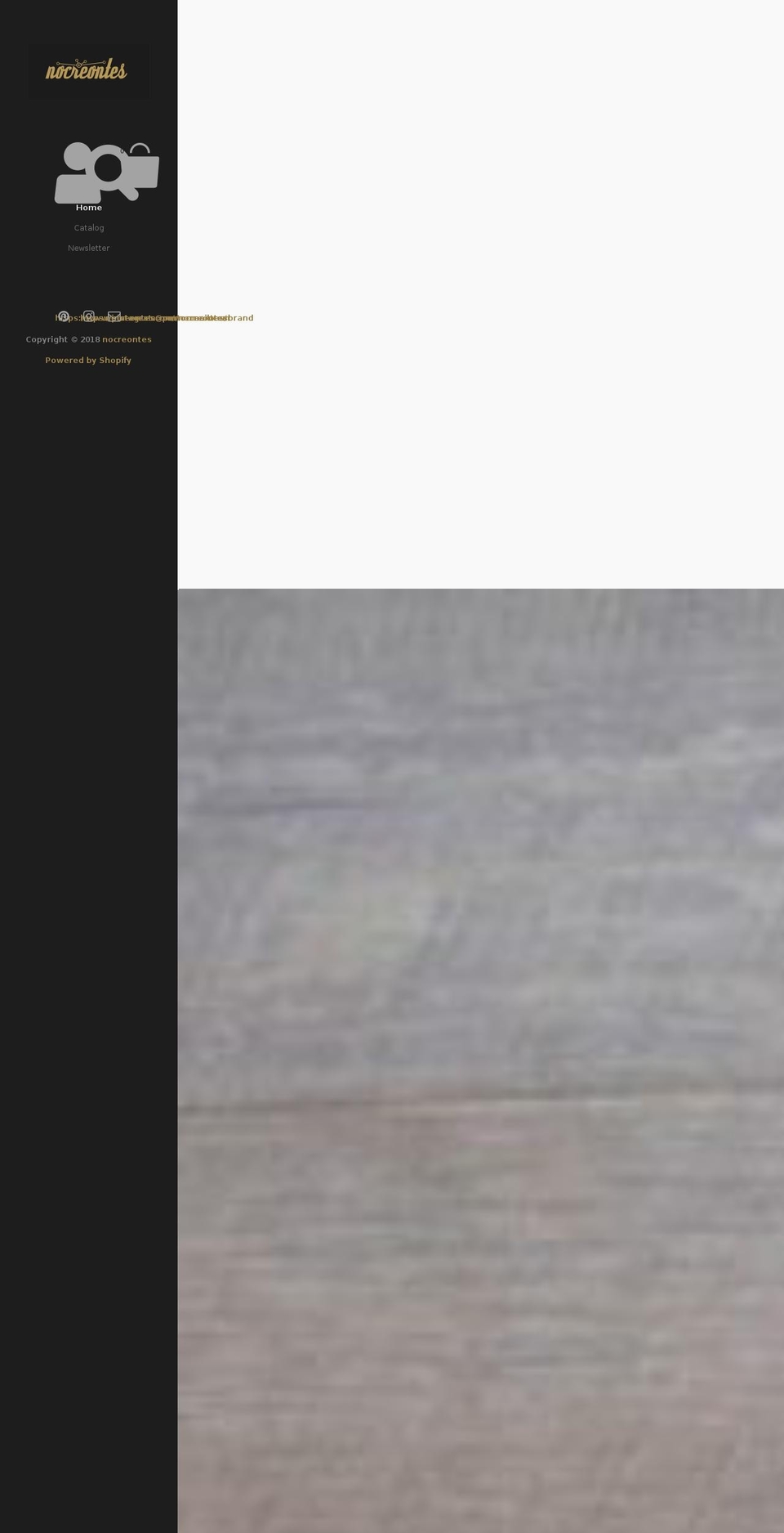 nocreontes.com — Shopify storefront screenshot
