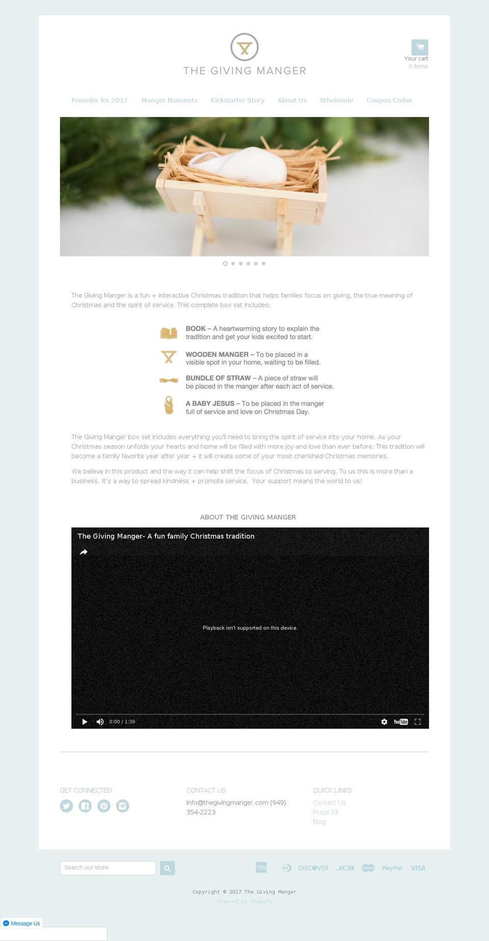 nocribforabed.com shopify website screenshot