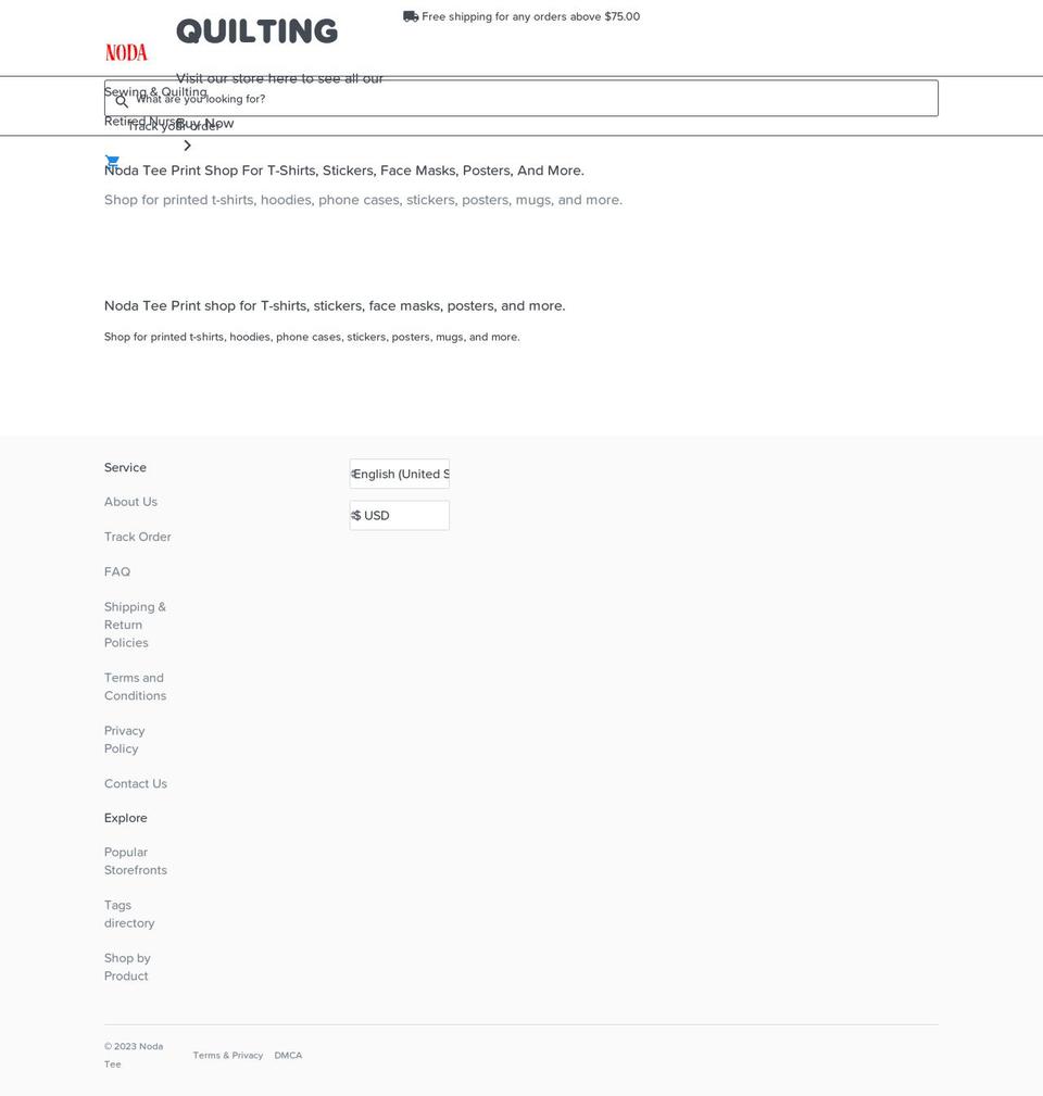 lakytee Shopify theme site example nodatee.com