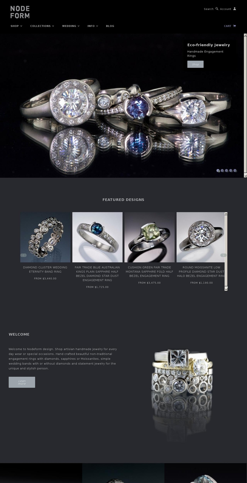 nodeform.com shopify website screenshot