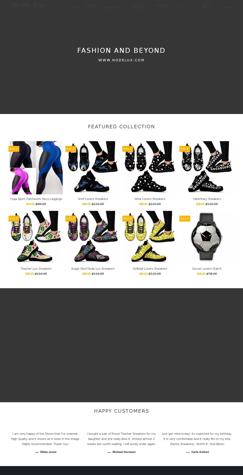 nodelux.com shopify website screenshot