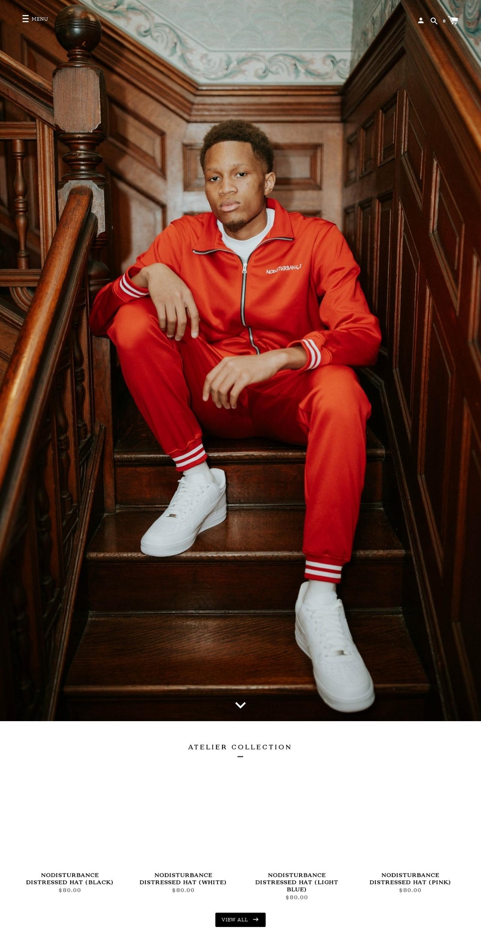 nodisturbance.com shopify website screenshot