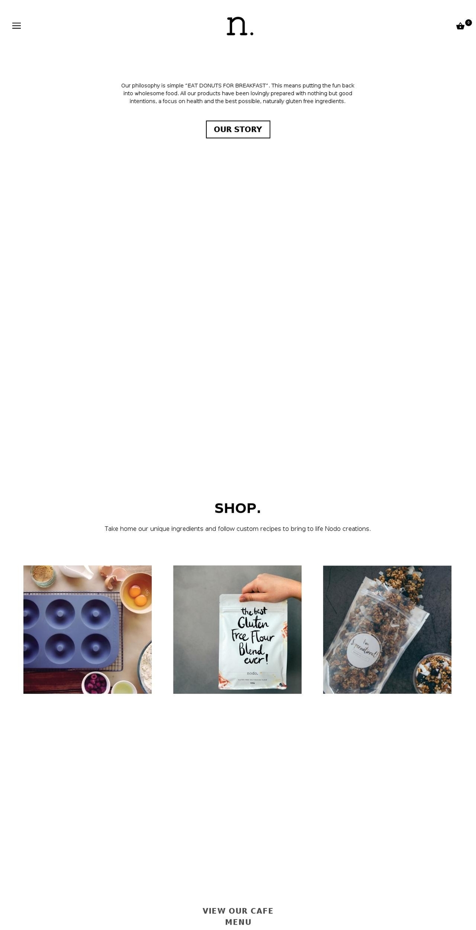 nododonuts.com shopify website screenshot