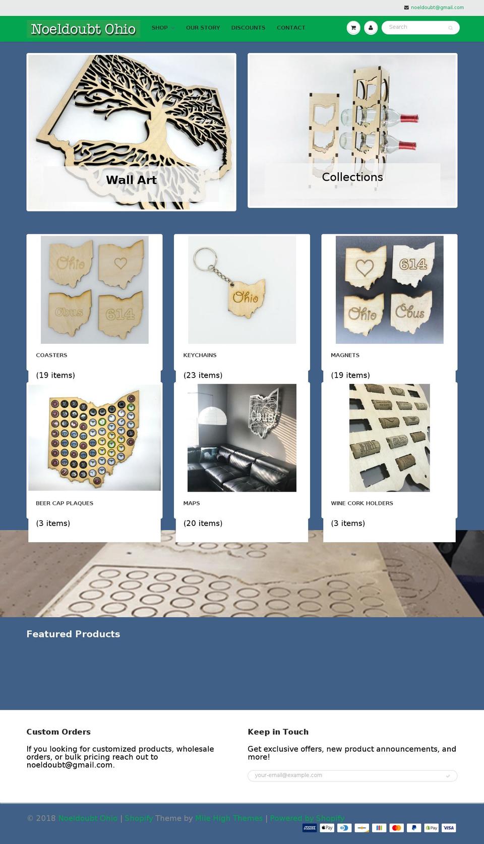 nodoubtohio.com — Shopify storefront screenshot