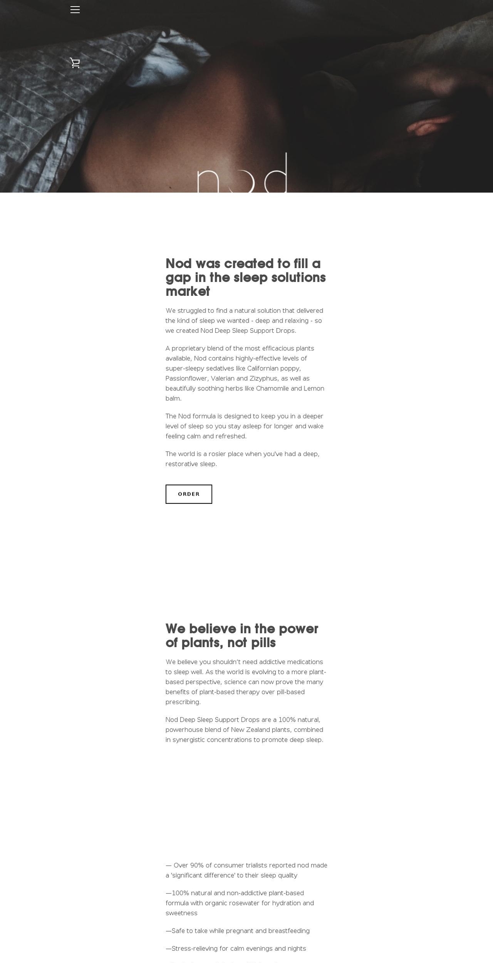 nodsleep.com — Shopify storefront screenshot