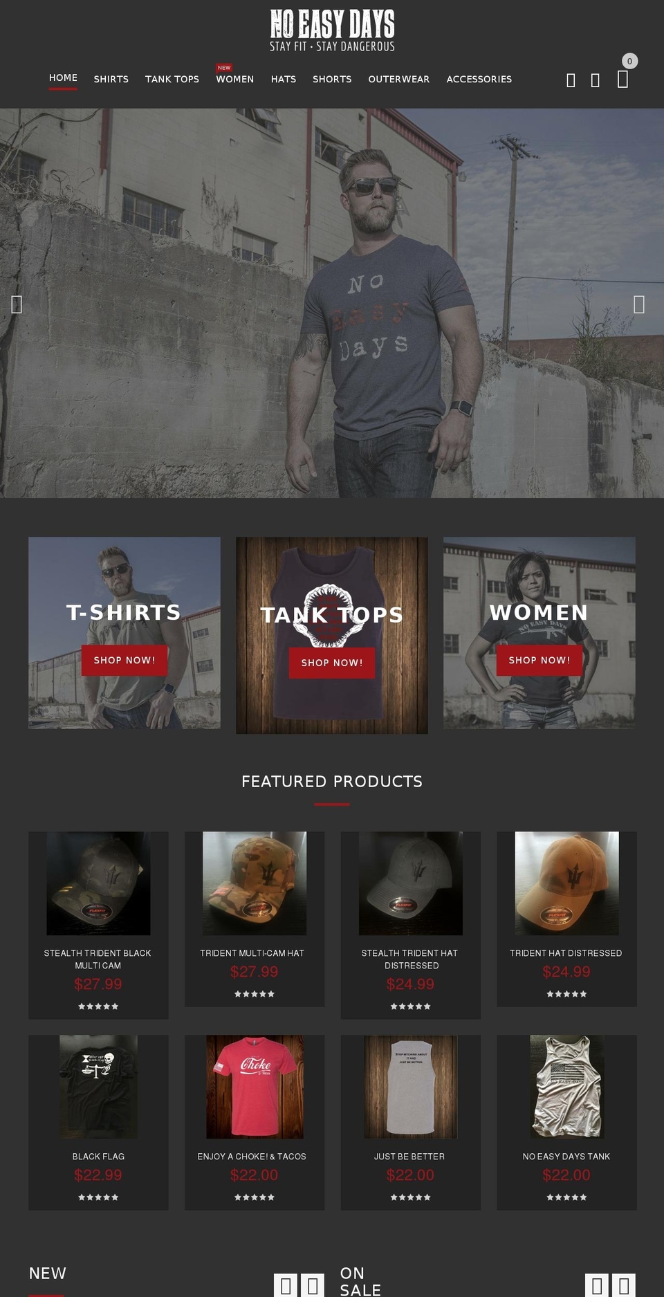 noeasydaysapparel.com shopify website screenshot