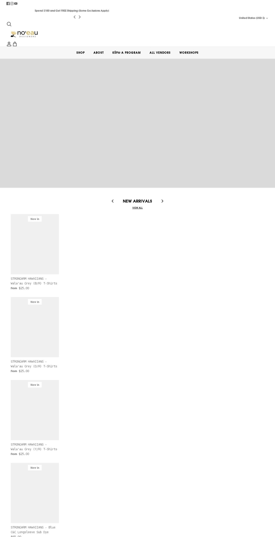 noeaudesigners.com — Shopify storefront screenshot