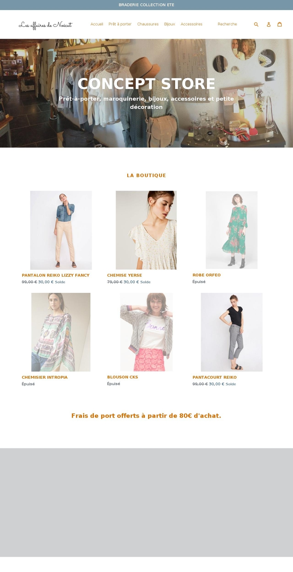 noecat.com — Shopify storefront screenshot