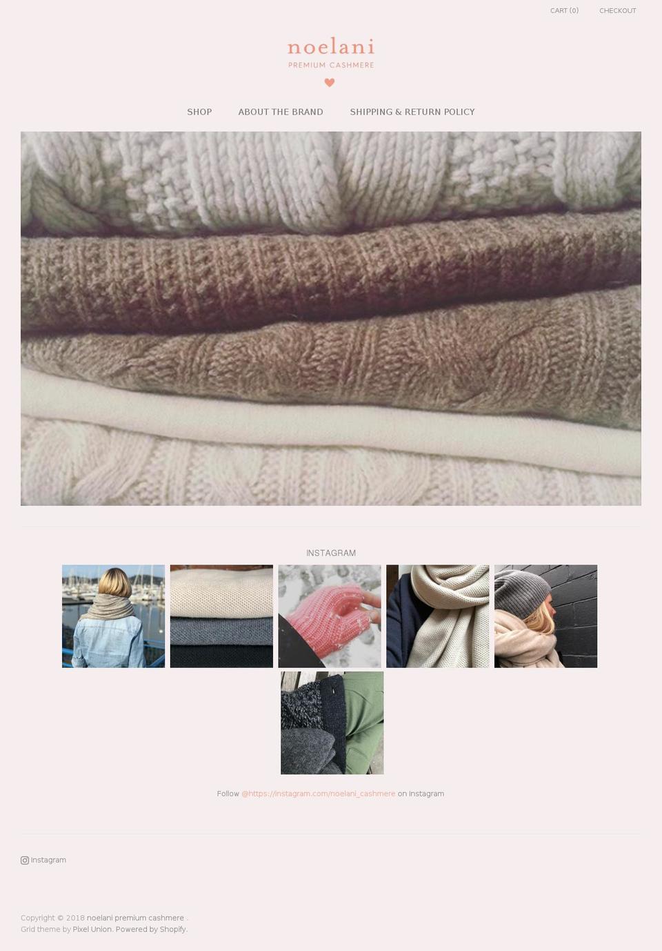 noelani-cashmere.com — Shopify storefront screenshot