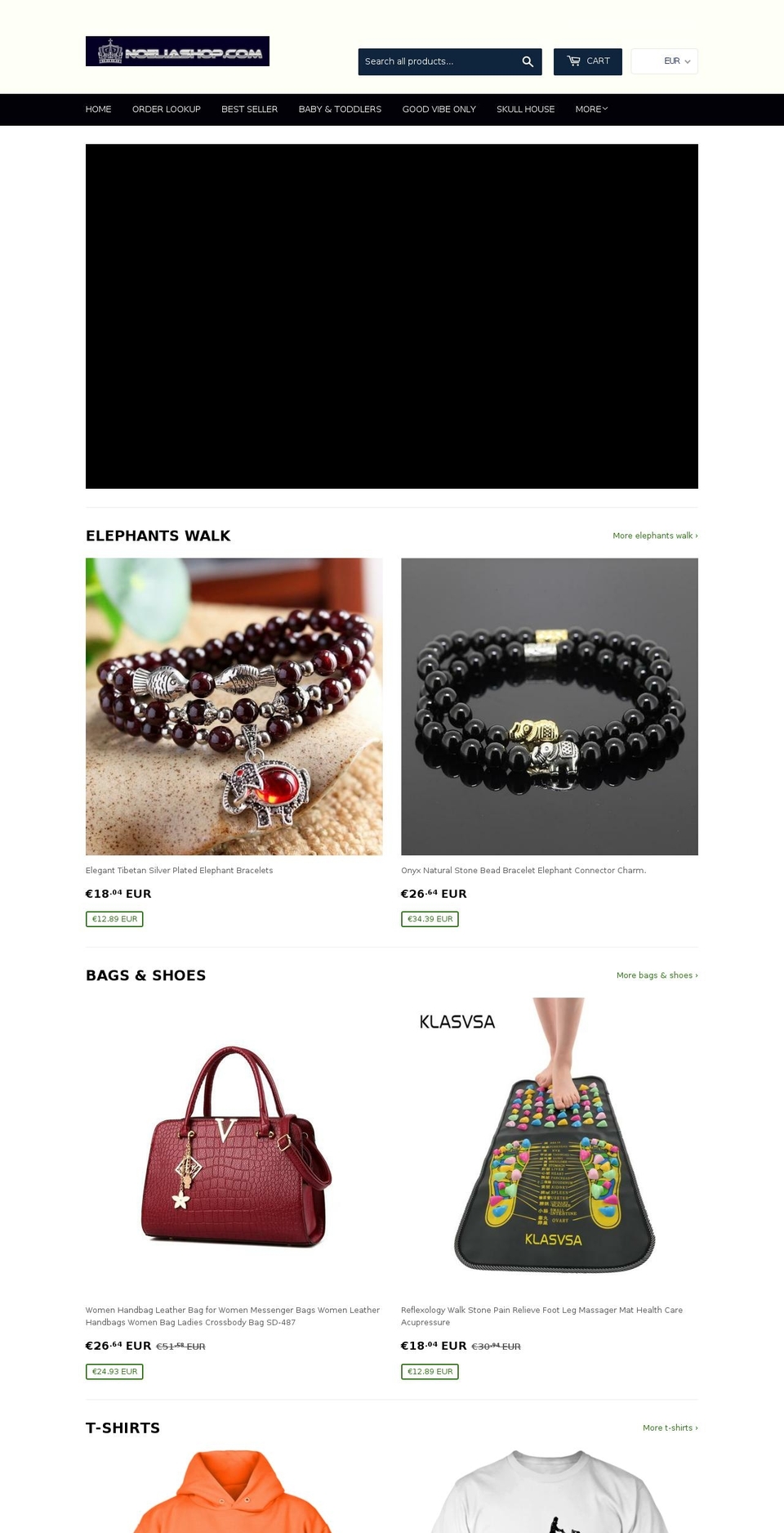 noeliashop.com shopify website screenshot