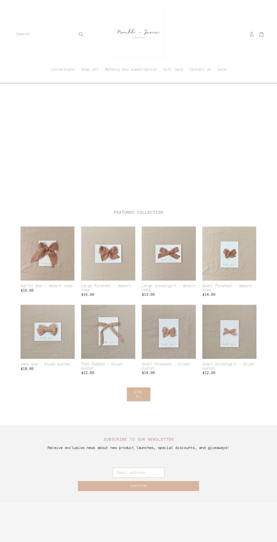 noell-jane.com — Shopify storefront screenshot