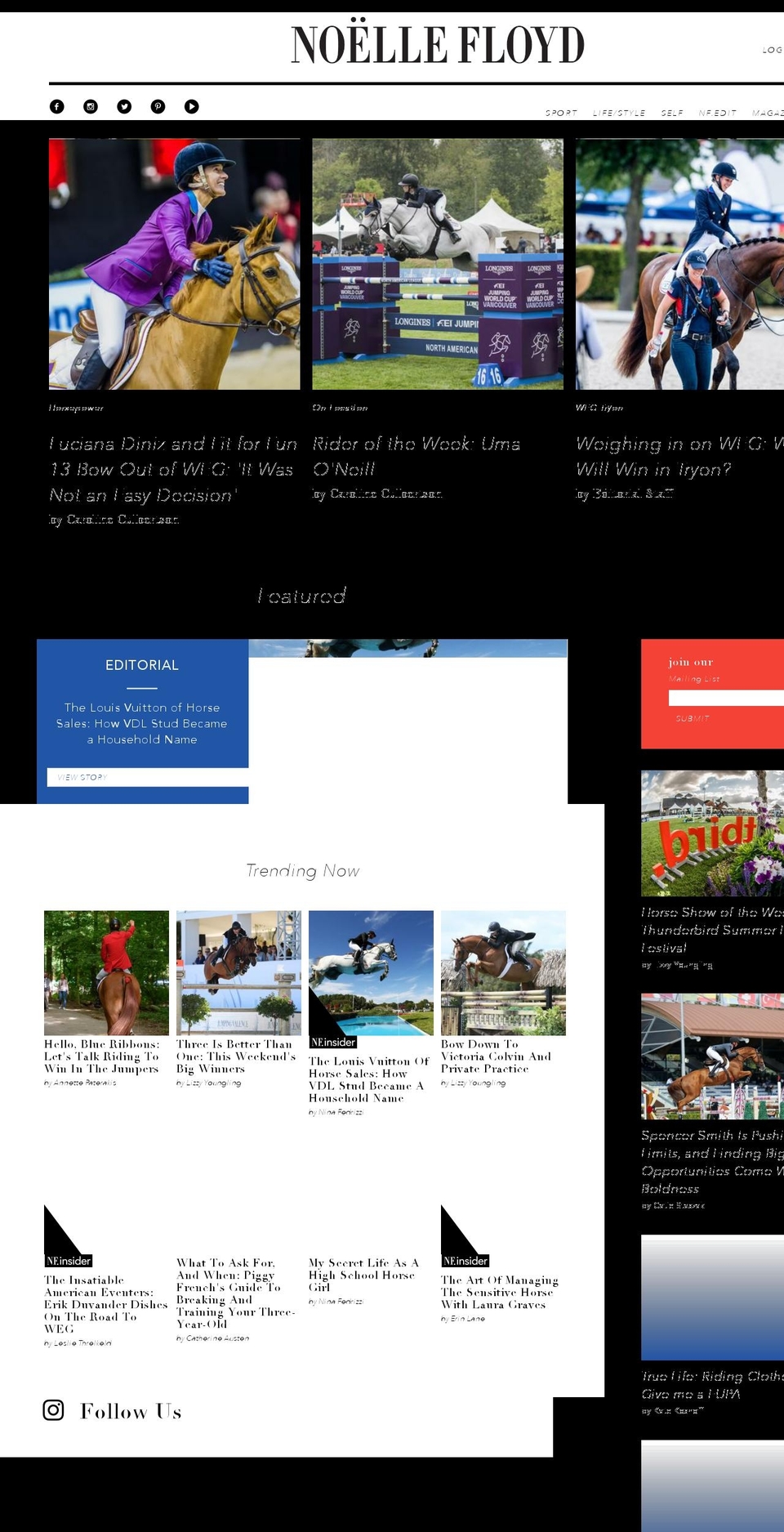 noellefloyd.com — Shopify storefront screenshot