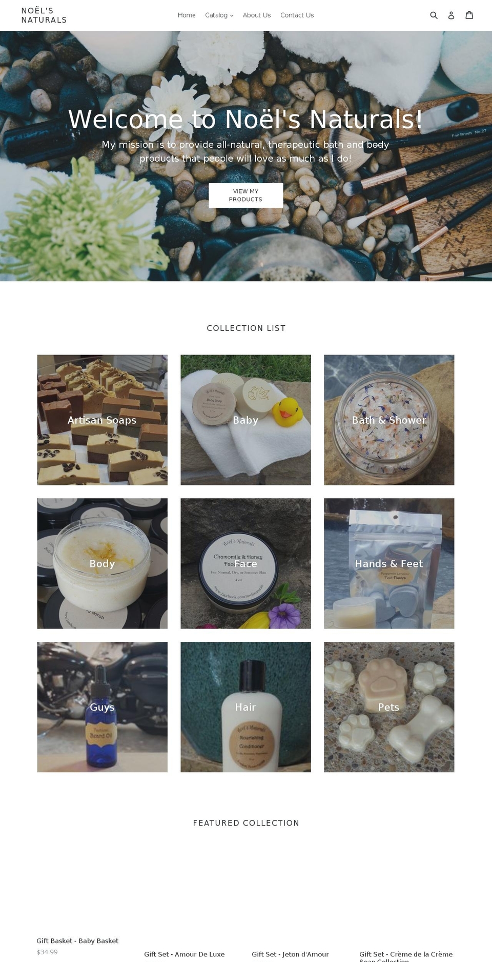 noelsnaturals.com — Shopify storefront screenshot