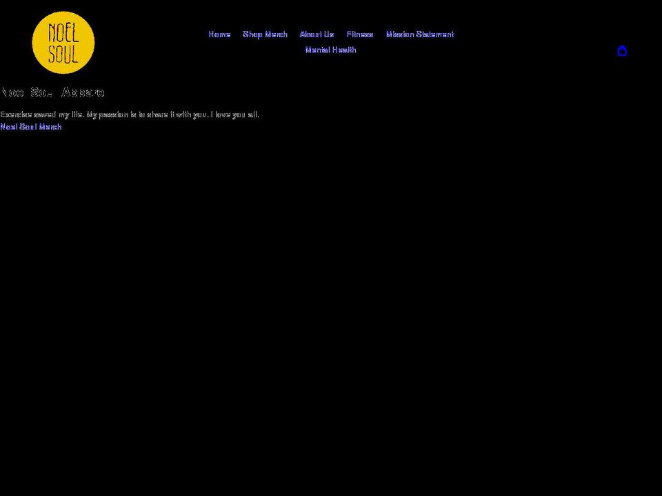 noelsoul.com shopify website screenshot