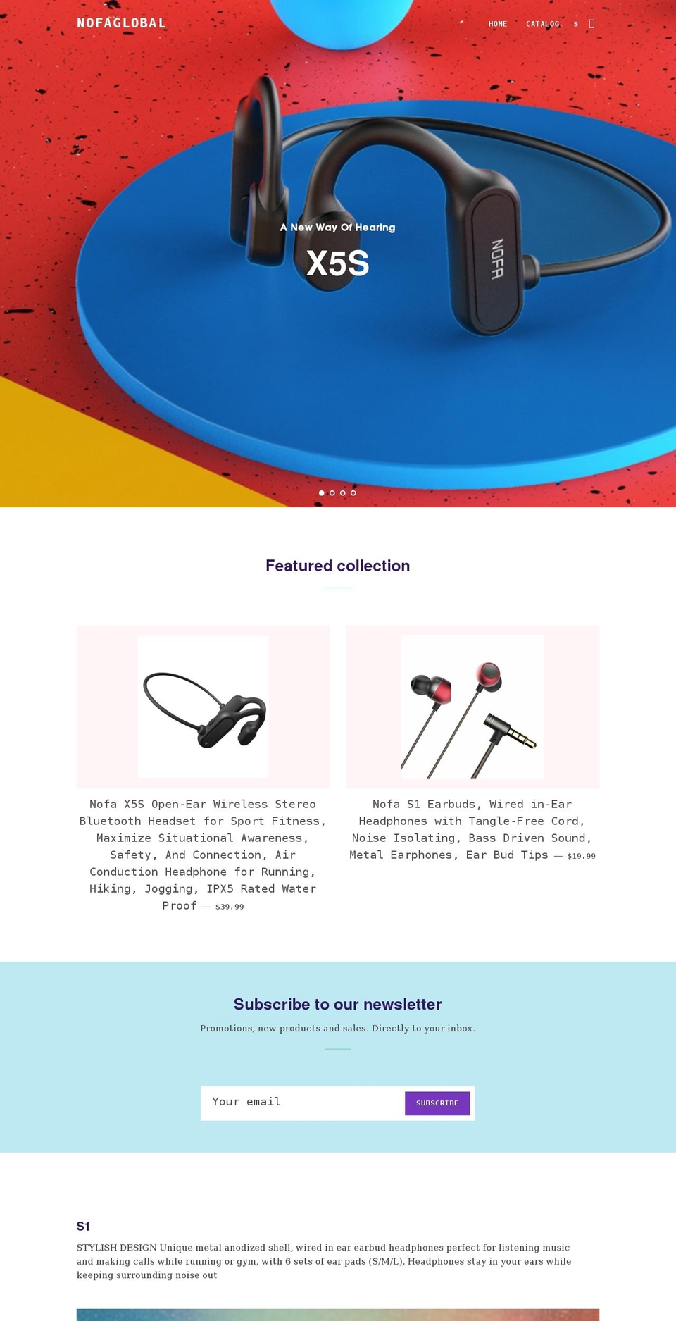 nofaglobal.com shopify website screenshot