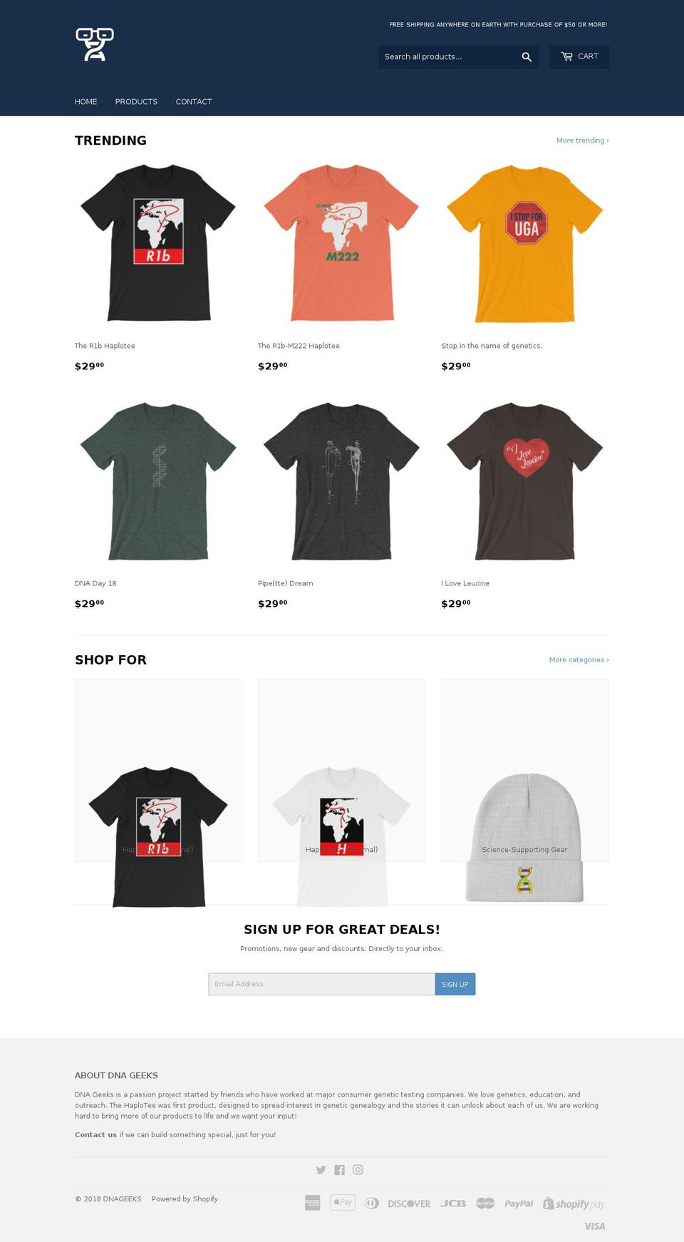 nofeveryone.com — Shopify storefront screenshot