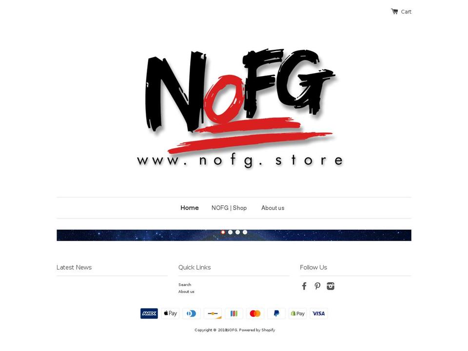 nofg.store shopify website screenshot