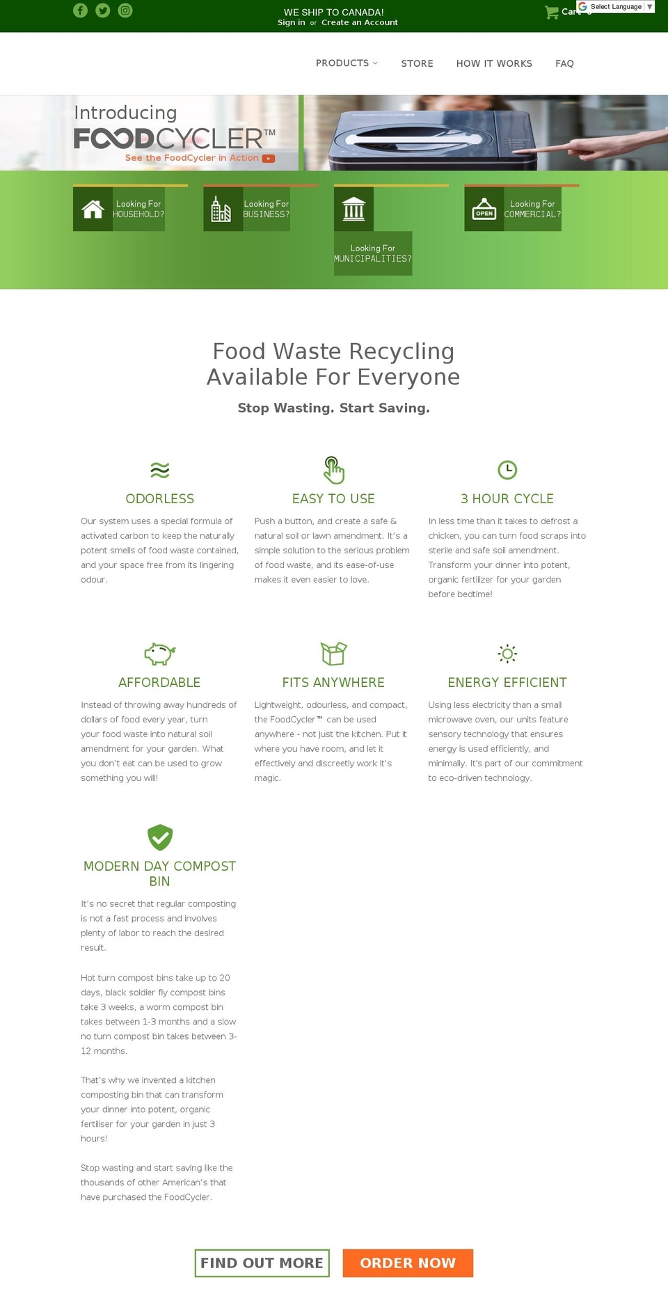 nofoodwaste.com shopify website screenshot