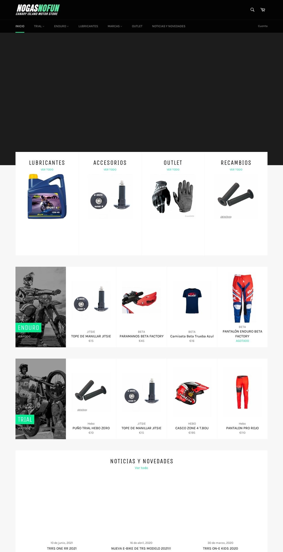 nogasnofun.com — Shopify storefront screenshot