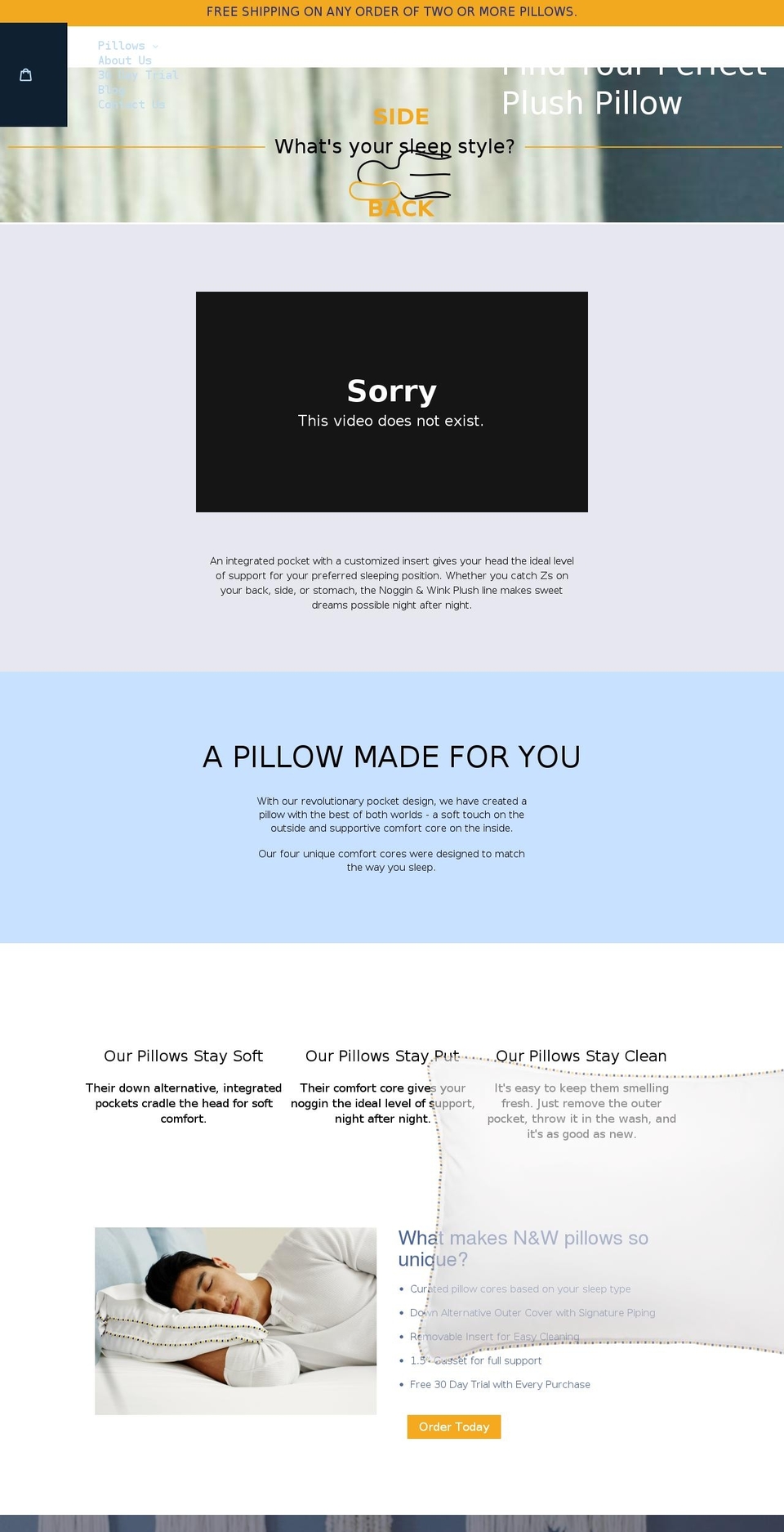 Noggin Wink Official Shopify theme site example nogginandwink.com