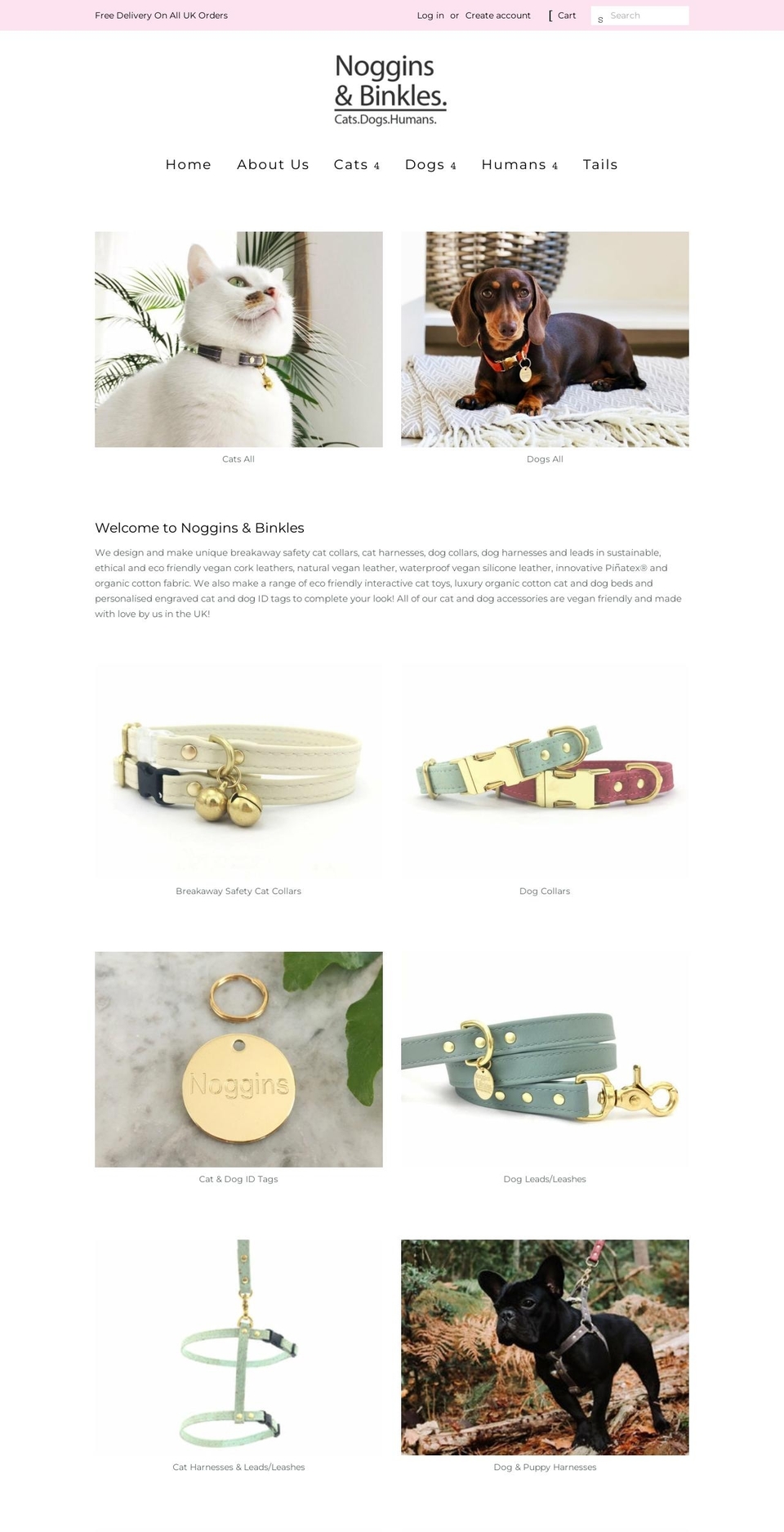 nogginsandbinkles.com — Shopify storefront screenshot