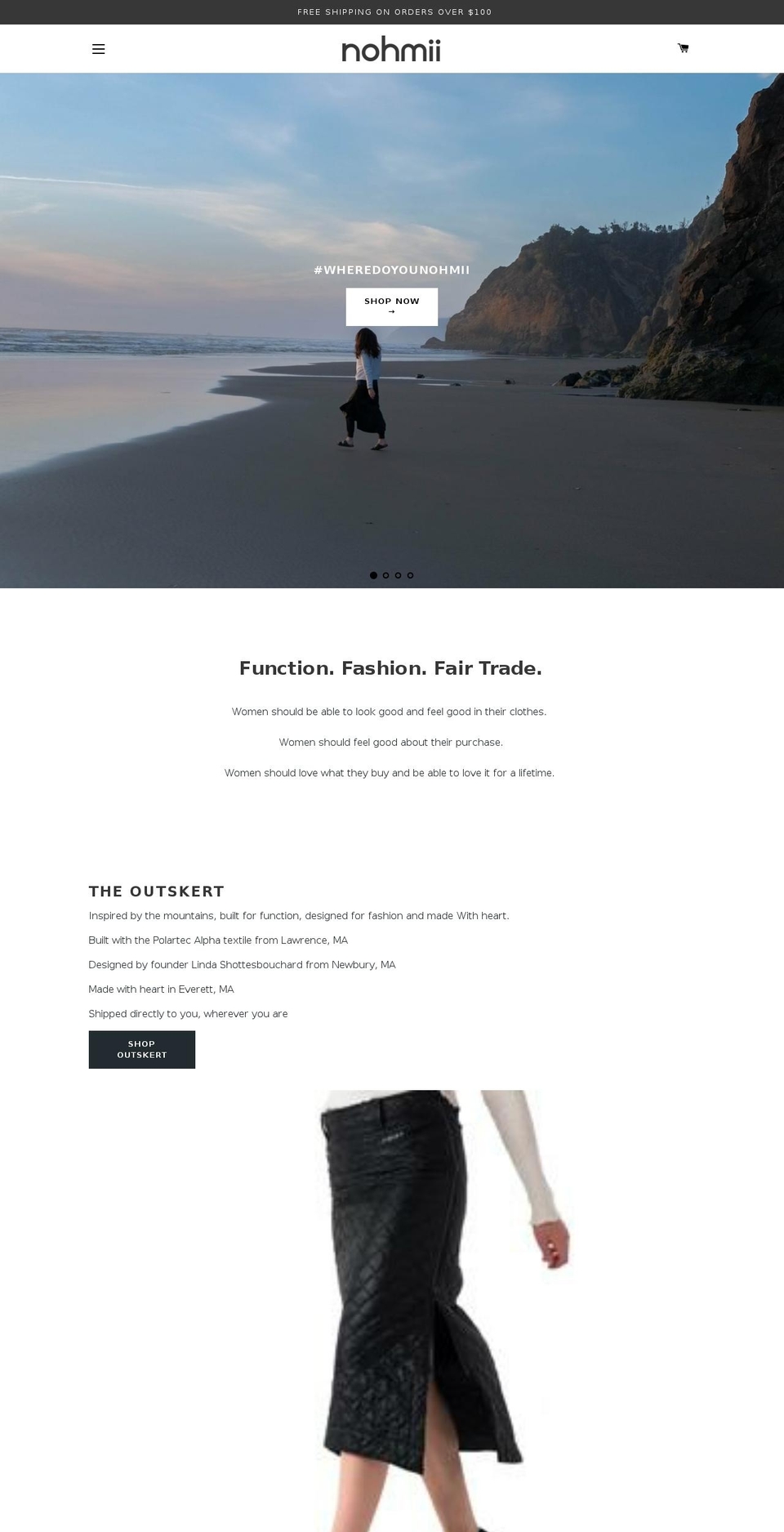 nohmii.com shopify website screenshot