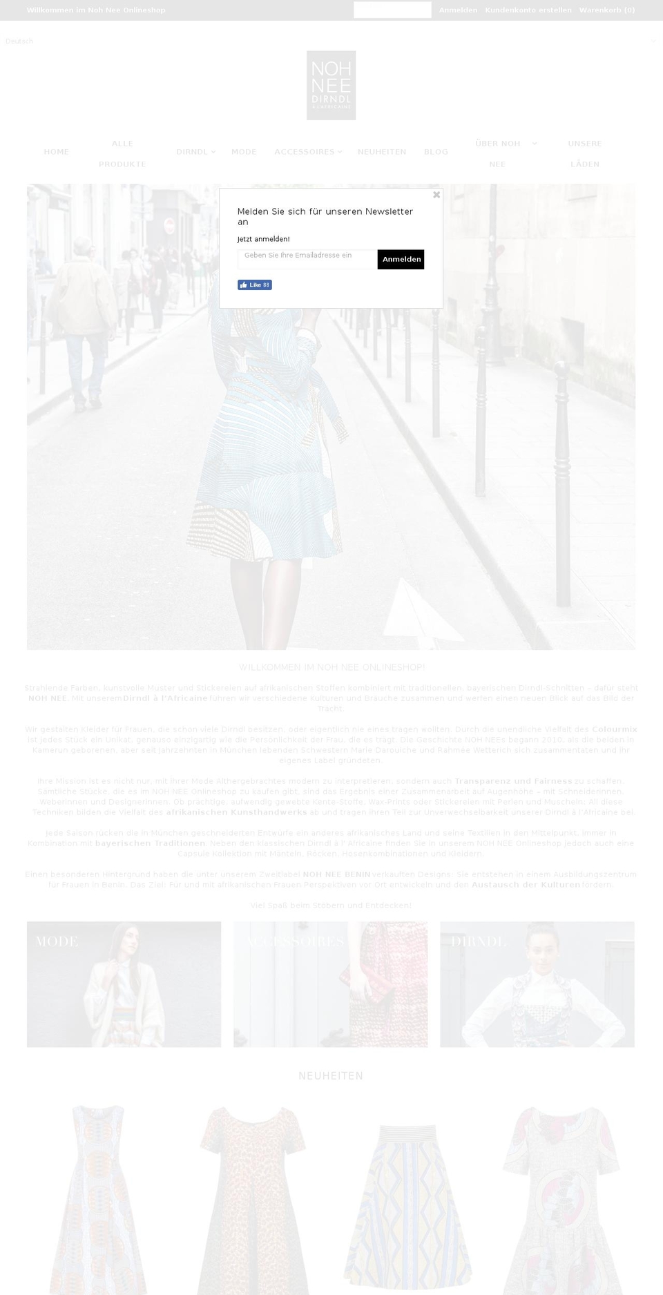 nohnee.net shopify website screenshot
