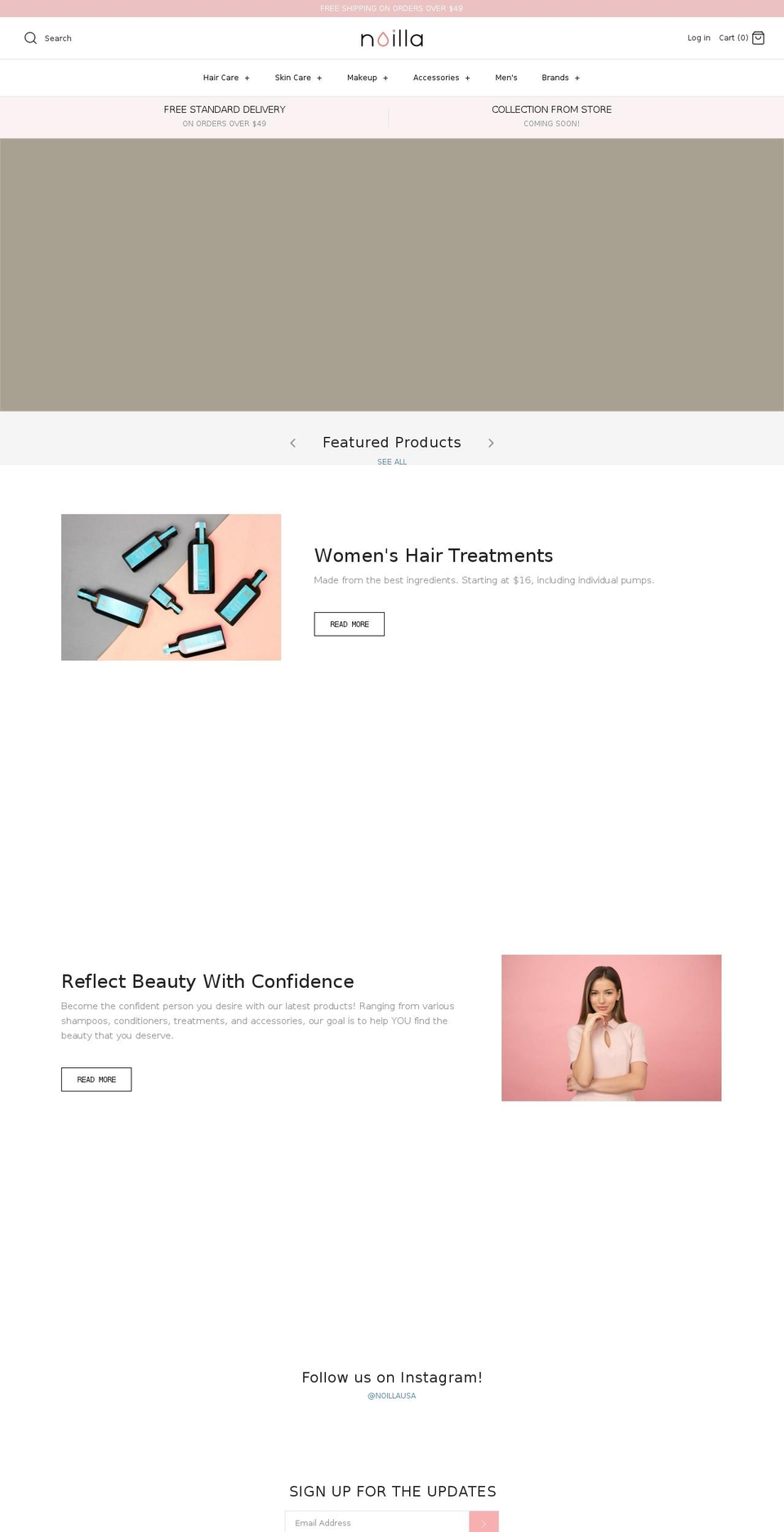 noilla.com shopify website screenshot