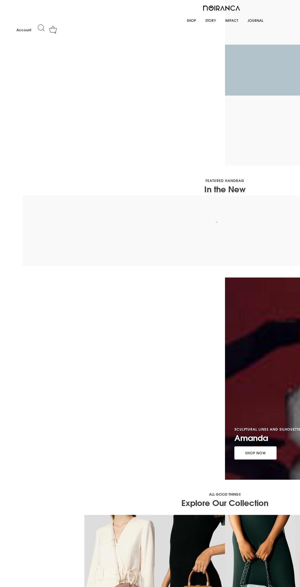 noiranca.com shopify website screenshot