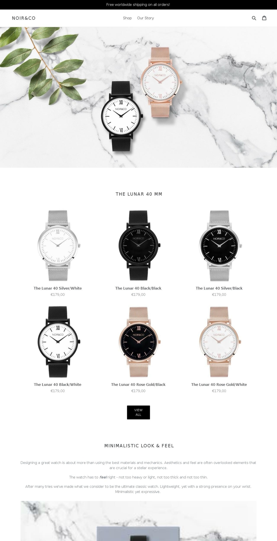noirandco.com — Shopify storefront screenshot