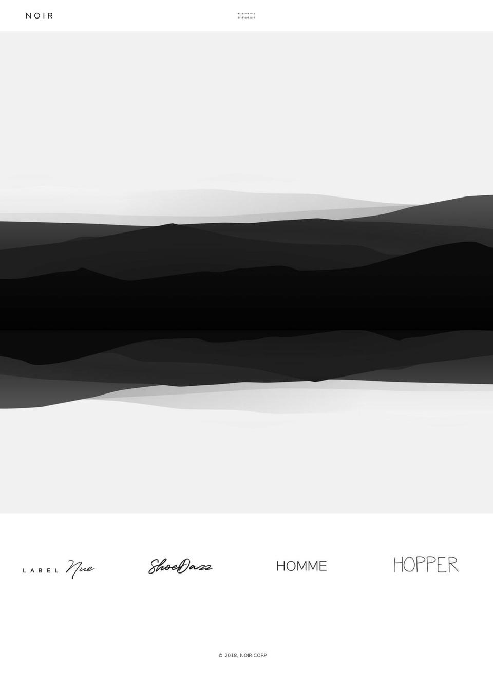 NOIR Shopify theme site example noircorp.com